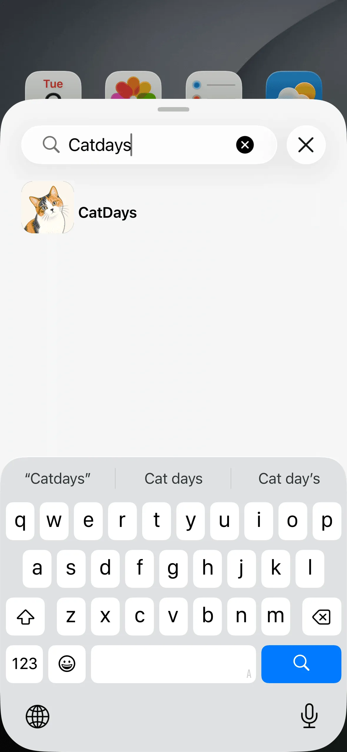 Search for the CatDays widget